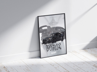 Subaru WRX STI Plakat w Ramce
