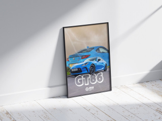 Toyota GT86 Plakat w Ramce