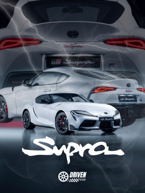 Toyota Supra Mk5 Plakat w Ramce Toyota Supra Mk5 Plakat w Ramce